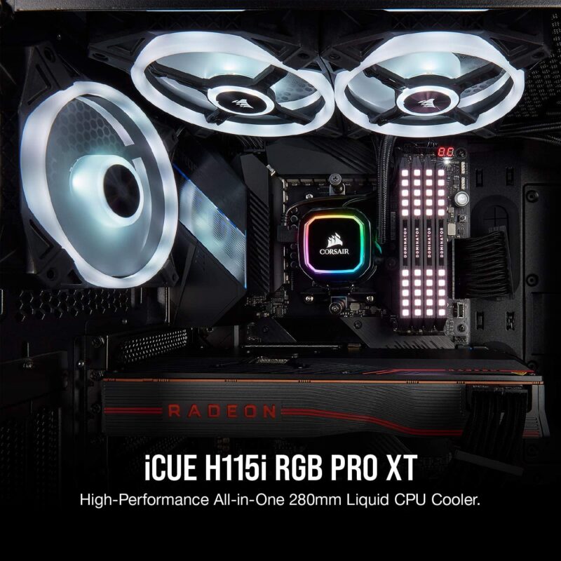 CORSAIR iCUE H115i RGB PRO XT Liquid CPU Cooler - Image 6