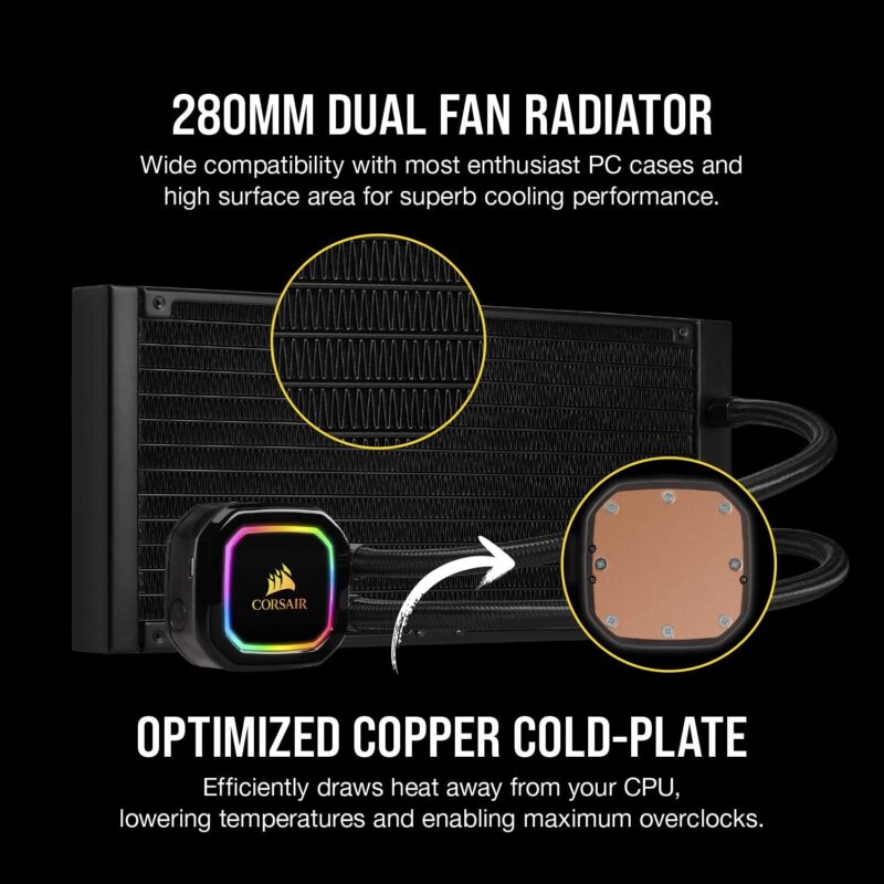 CORSAIR iCUE H115i RGB PRO XT Liquid CPU Cooler - Image 5