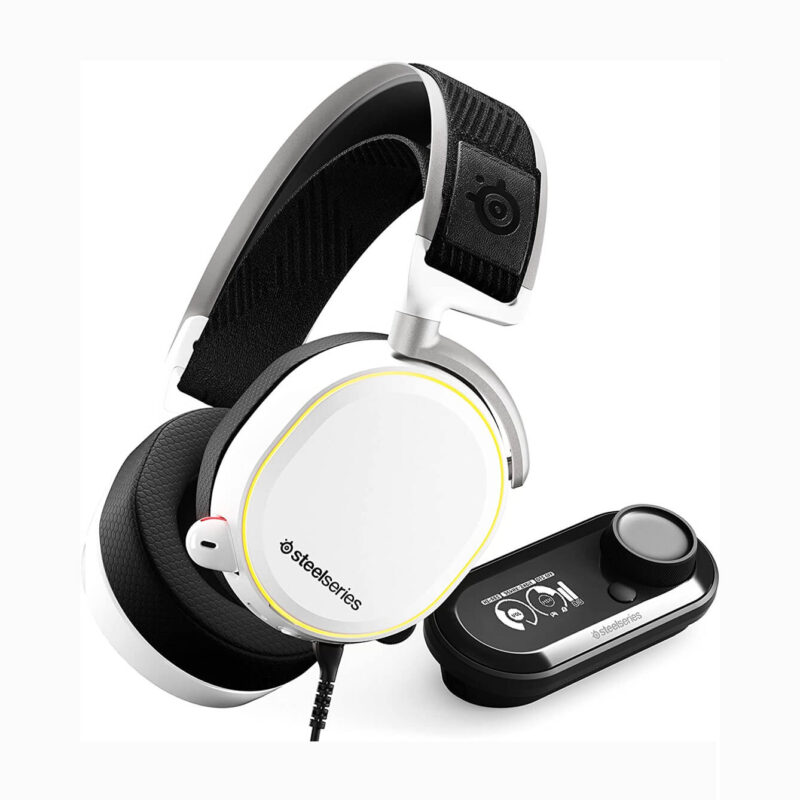 Arctis Pro GameDAC Wired Gaming Headset white 1