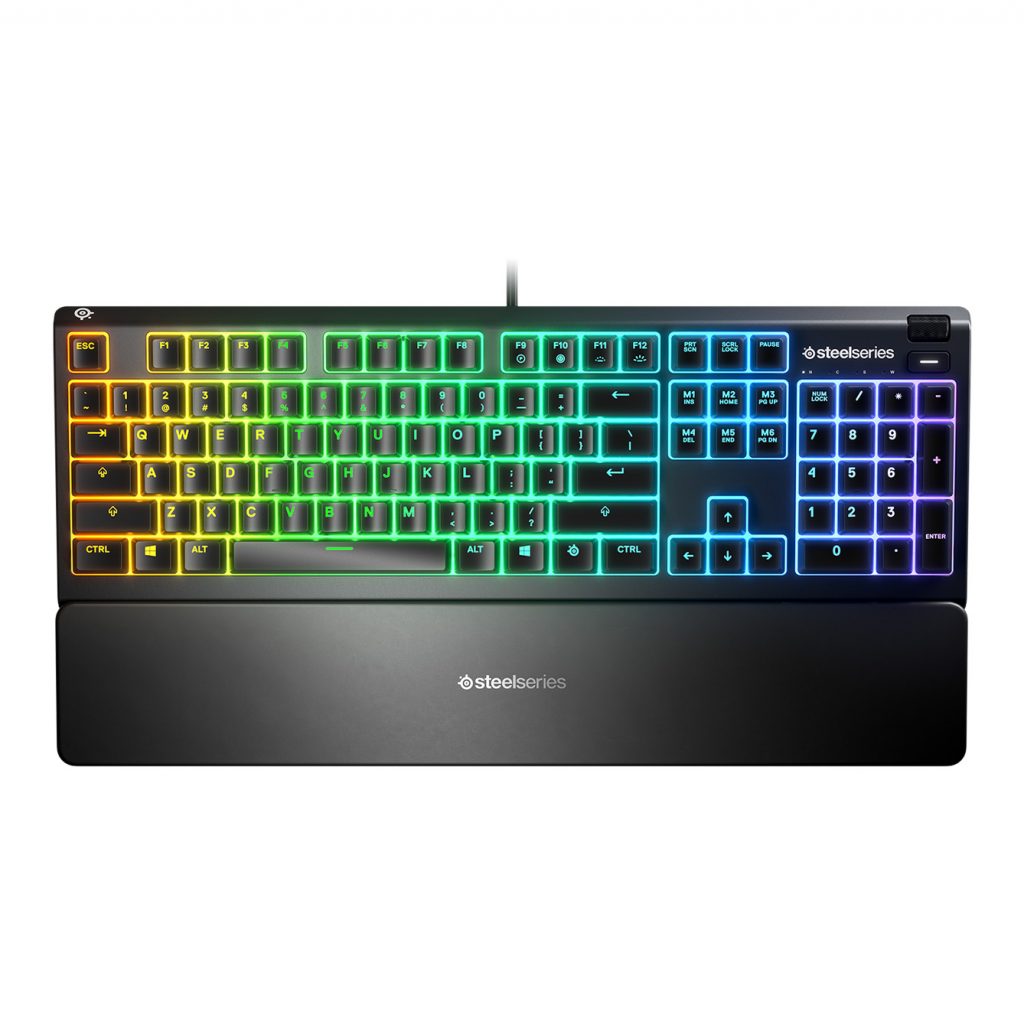 steelseries apex 3 rgb gaming keyboard whisper quiet
