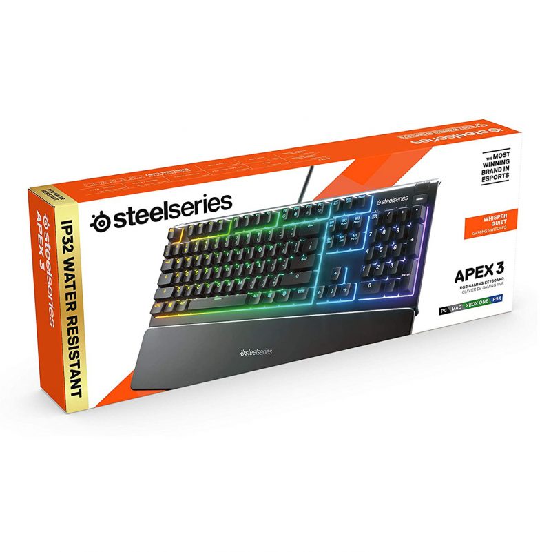 SteelSeries Apex 3 RGB Gaming Keyboard 7