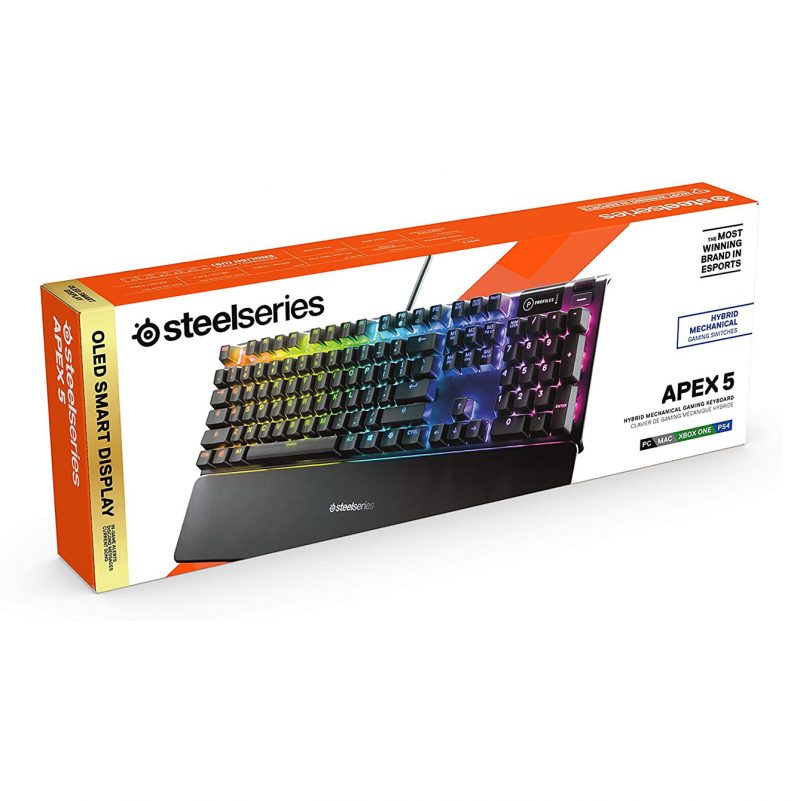 SteelSeries Apex 5 Hybrid Mechanical Gaming Keyboard 4