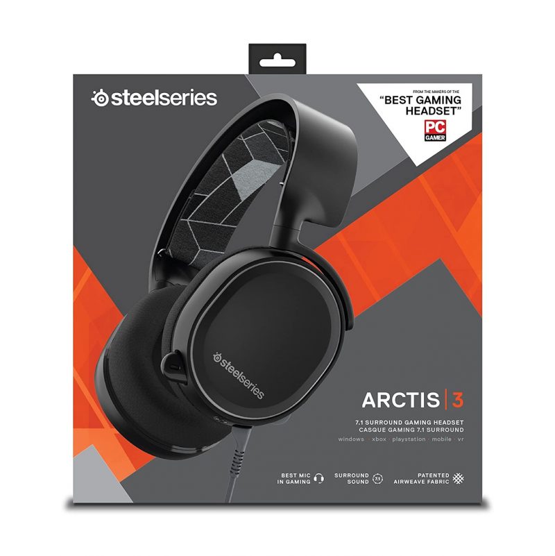 STEELSERIES Arctis 3 All Platform Wired Gaming Headset Black Mr.IT Computer