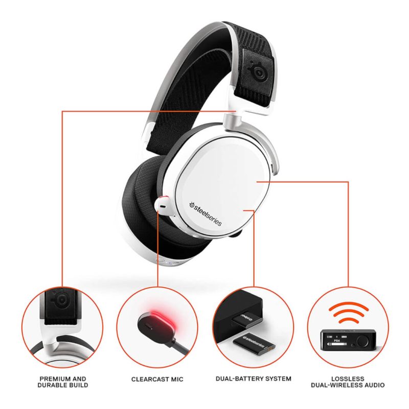 SteelSeries Arctis Pro Wireless white e