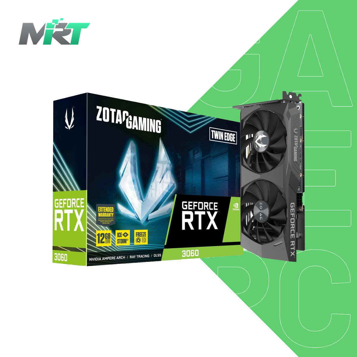 ZOTAC Gaming GeForce Twin Edge RTX 3060 12GB GDDR6 GPU - Mr.IT 