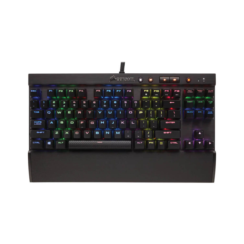CORSAIR K65 LUX RGB Compact Mechanical Gaming Keyboard - CHERRY MX RED