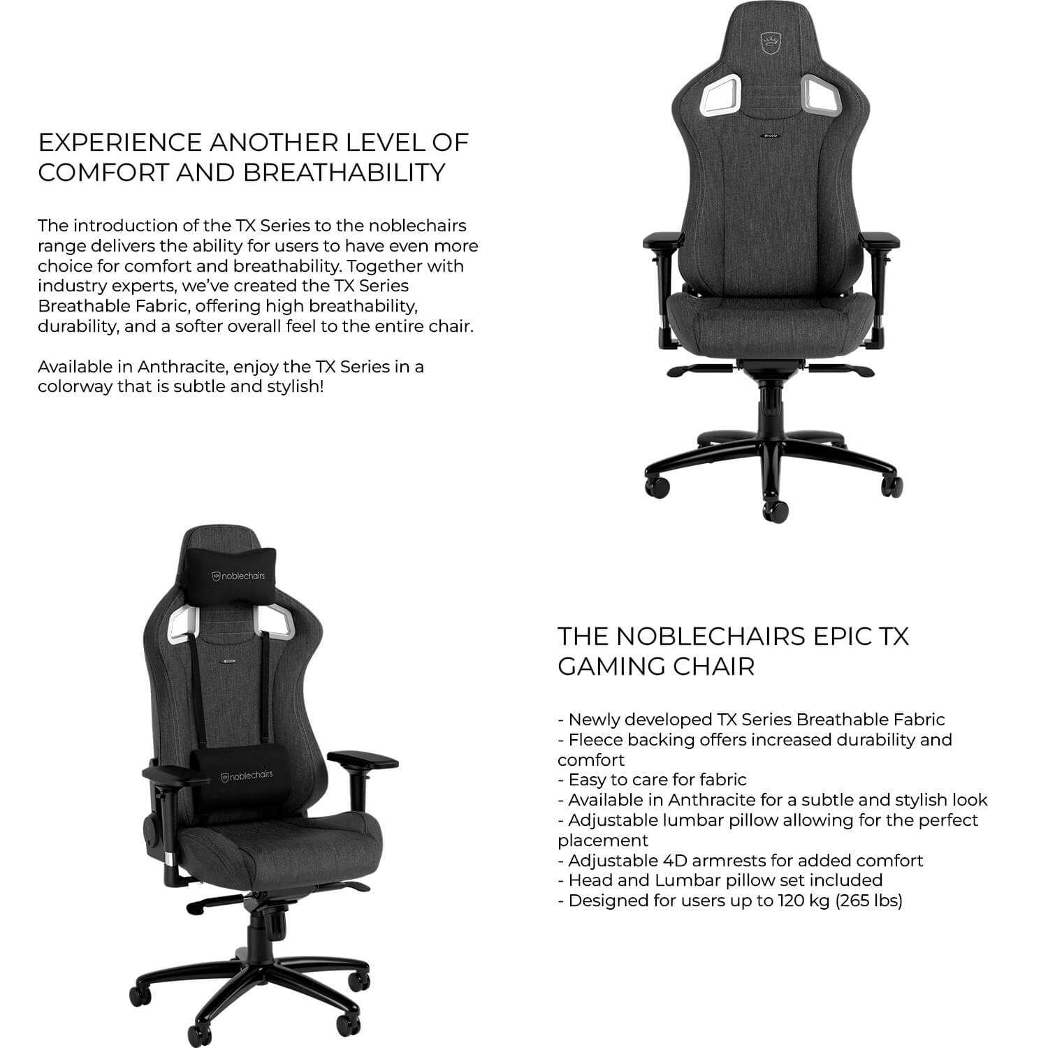 Noblechairs Epic Tx Fabric fea1