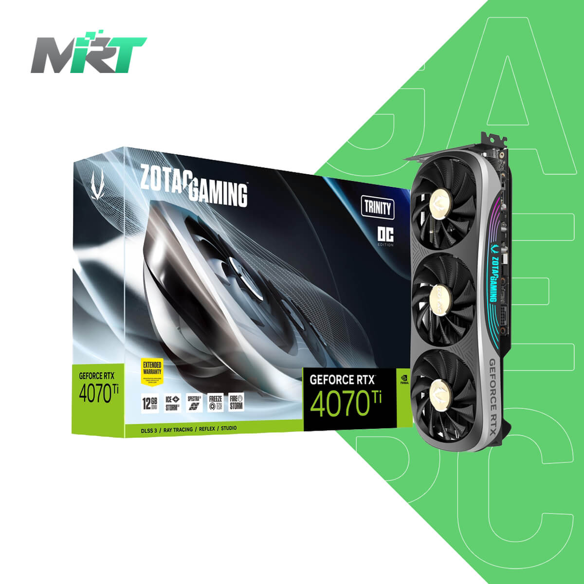 ZOTAC Gaming GeForce RTX 4070 Ti Trinity OC 12GB GDDR6X GPU - Mr