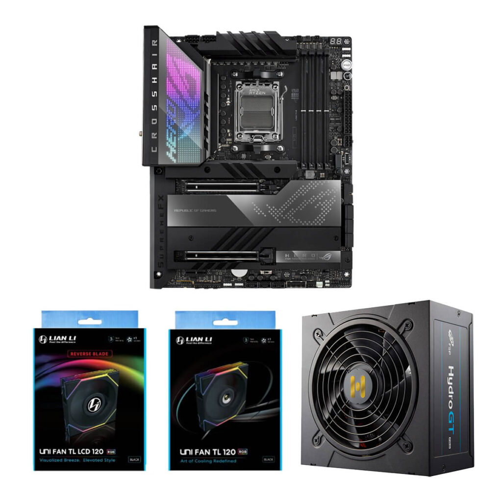 Asus ROG X670E Crosshairs Hero + LianLi TL LCD Triple Pack x2 + LianLi ...