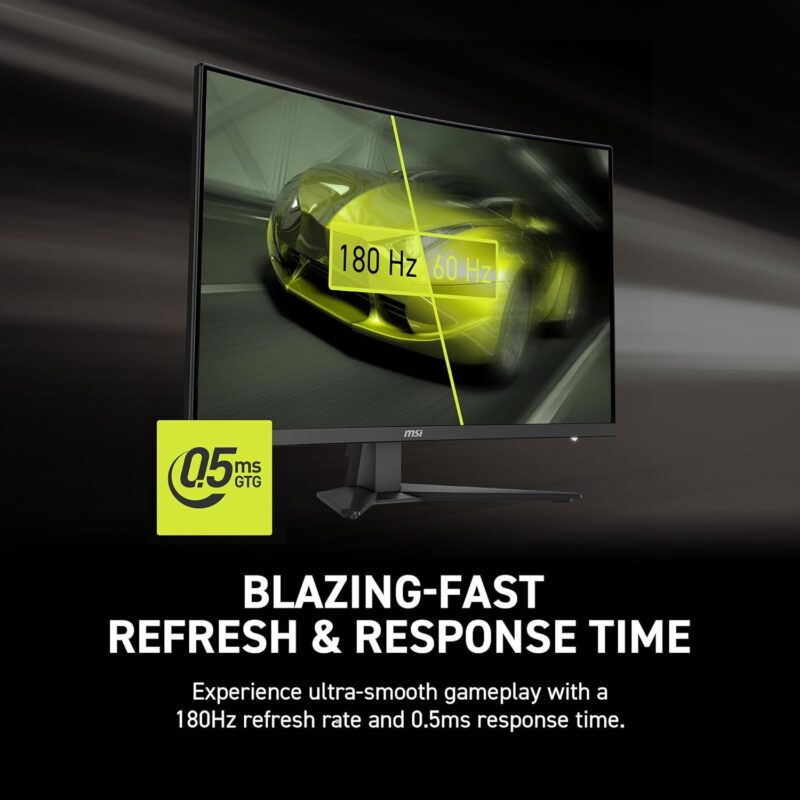 MSI MAG 321CQF E18 Curved Gaming  Monitor - 32 inch WQHD (2560 x 1440), Rapid VA, 180Hz, 0.5ms - Image 10