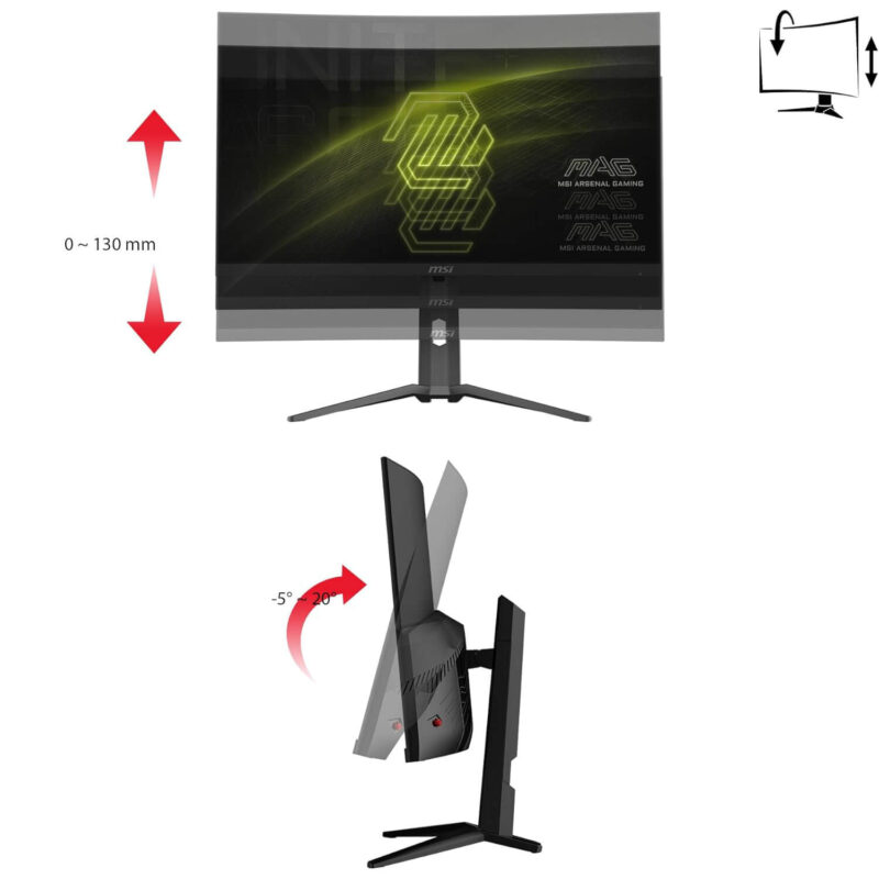 MSI MAG 321CUP Curved Gaming Monitor - 32 inch UHD (3840 x 2160), VA, 160Hz, 1ms - Image 6