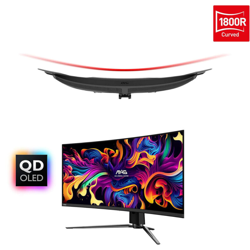 MSI MPG 341CQPX QD-OLED Curved Gaming Monitor - 34 inch (3440 x 1440) UWQHD, QD-OLED, 240Hz, 0.03ms - Image 8