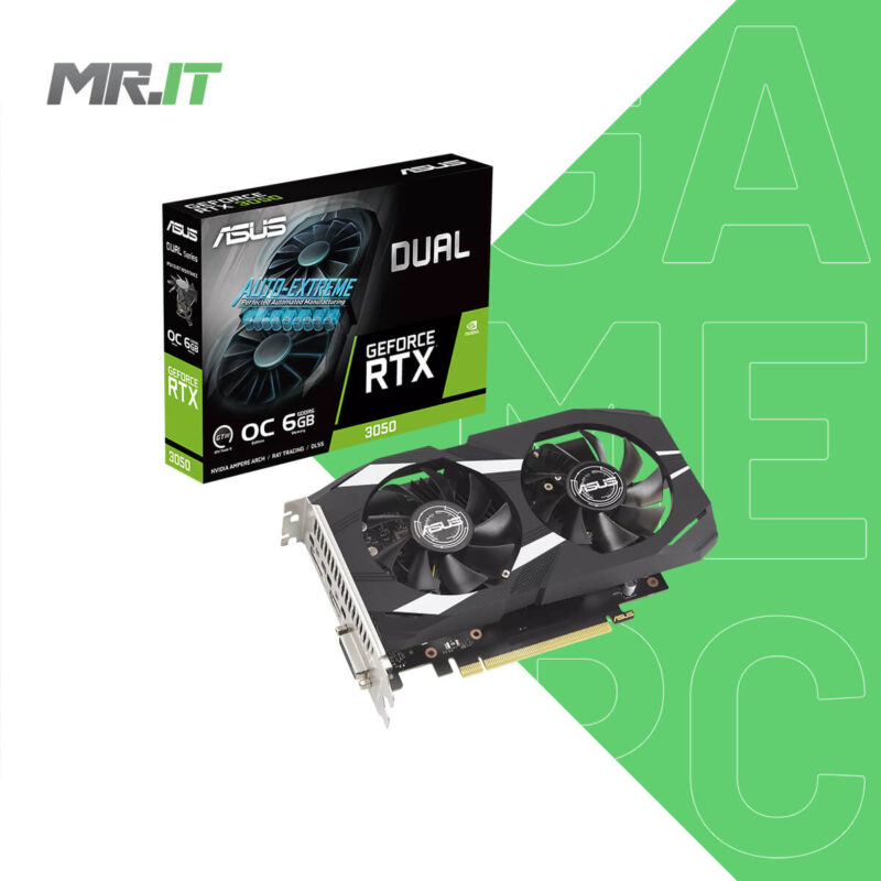 ASUS Dual GeForce RTX 3050 6GB GDDR6 OC Edition GPU