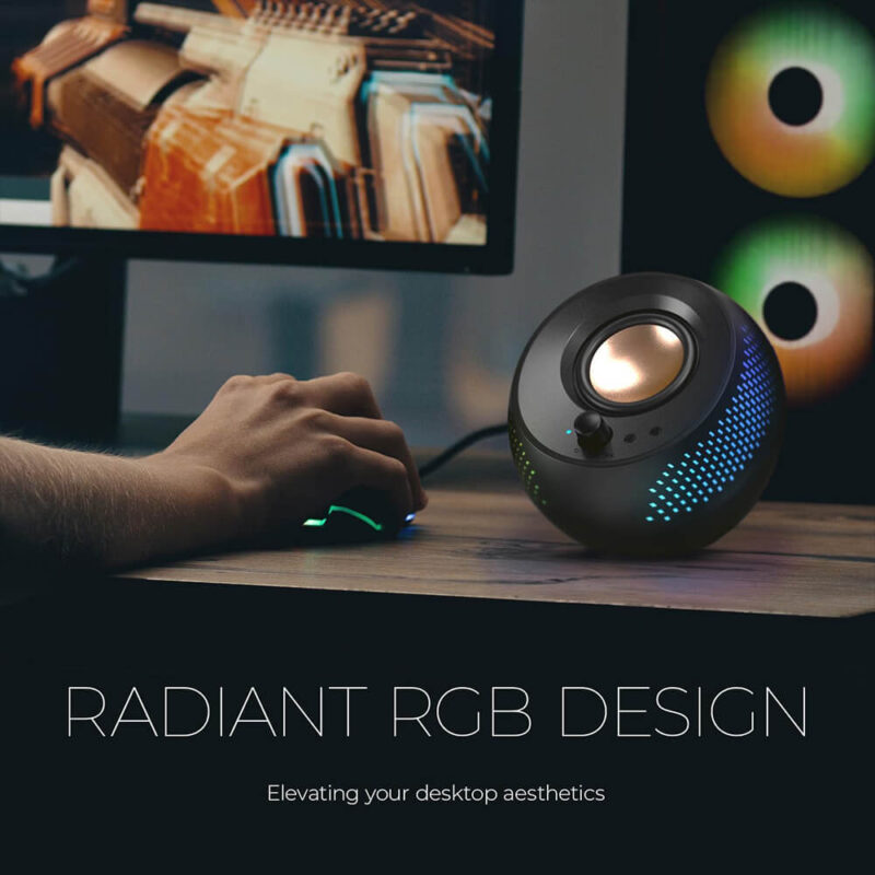 CREATIVE Pebble X Plus 2.1 USB-C RGB Speakers with Subwoofer - Image 4