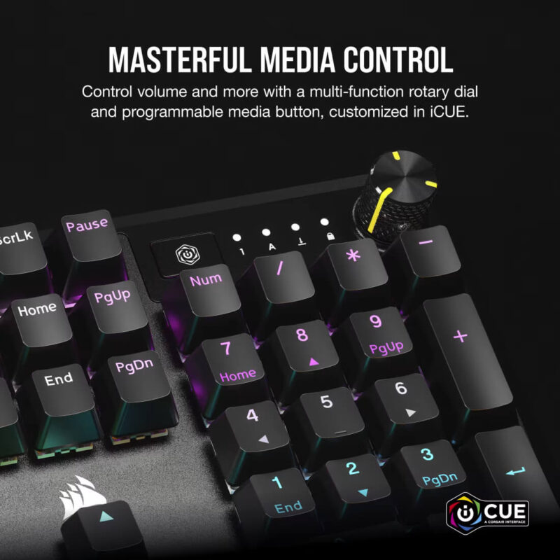 CORSAIR K70 CORE RGB Mechanical Gaming Keyboard - Pre-Lubricated MLX Red Linear Switches - Image 4