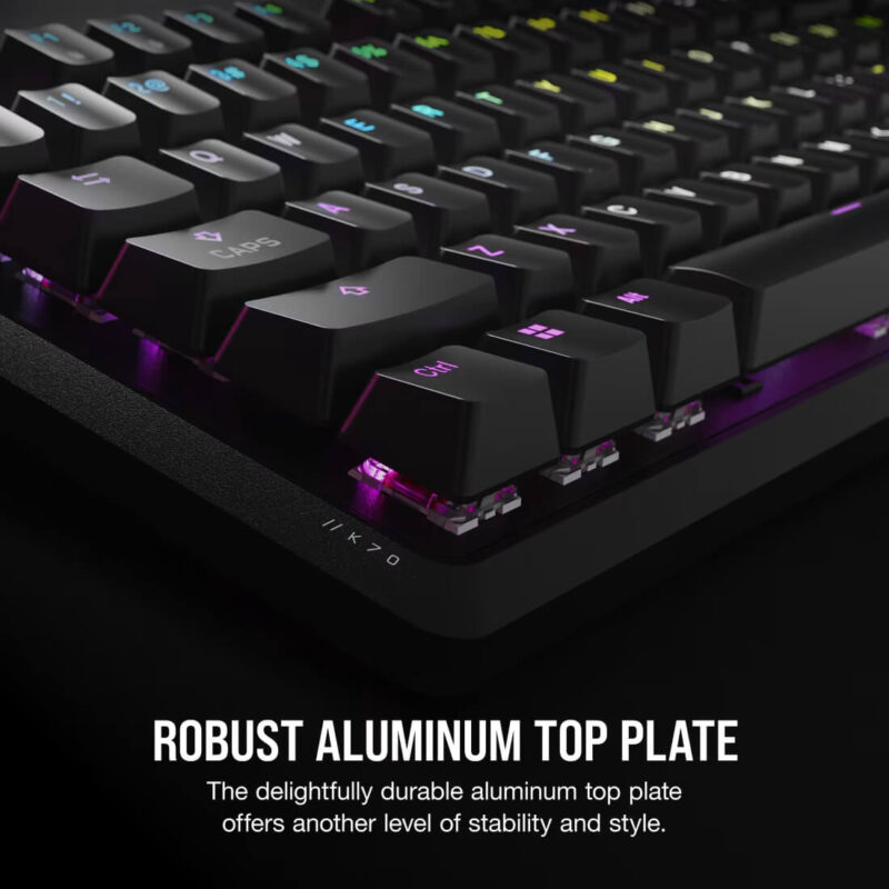 CORSAIR K70 CORE RGB Mechanical Gaming Keyboard - Pre-Lubricated MLX Red Linear Switches - Image 5