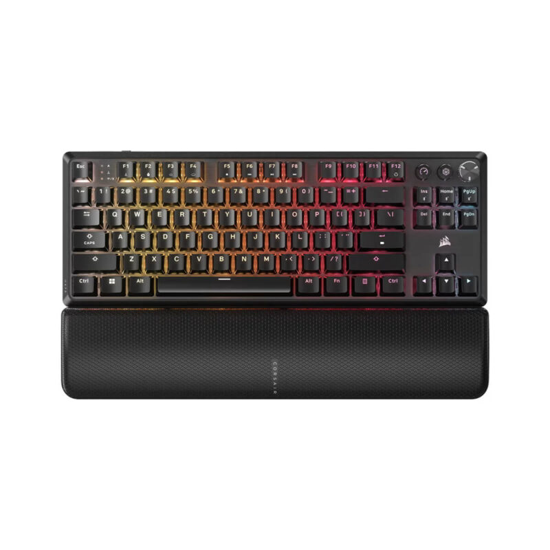 CORSAIR K70 CORE TKL Wireless RGB Mechanical Gaming Keyboard - Pre-Lubricated MLX Red Linear Switches