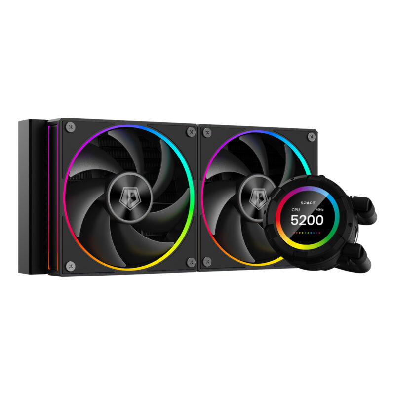 ID-COOLING SPACE SL240 LCD Watercooling Liquid CPU Cooler - Image 3