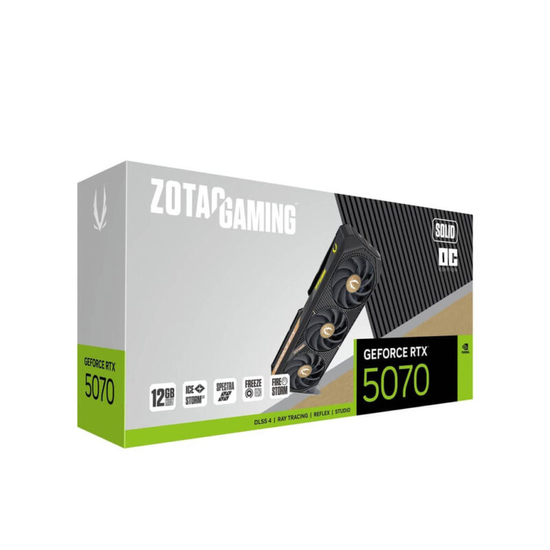 ZOTAC GAMING GeForce RTX 5070 SOLID OC 12GB GDDR7 GPU - Image 8