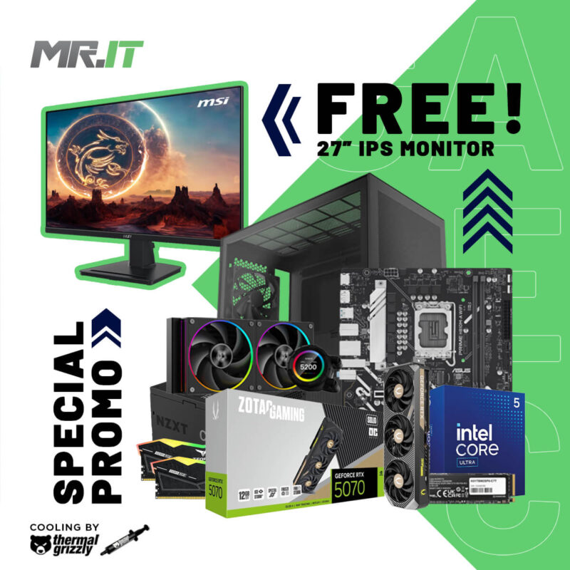 Intel Ultra 5 Gaming PC Free Monitor