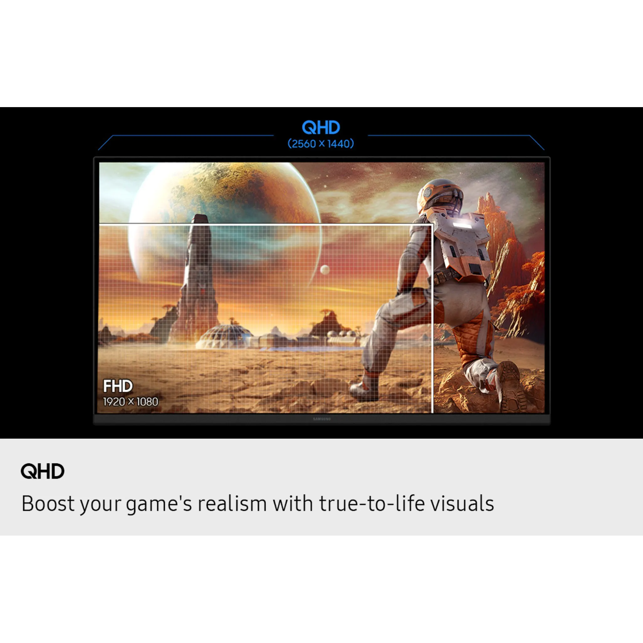 Samsung Odyssey G5 G50SF LS32FG502EEXXS QHD Gaming Monitor - 32 inch QHD (2560x 1440), Ergonomic Stand, G-Sync, IPS, 180Hz, 1ms - Image 5
