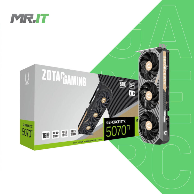 ZOTAC GAMING GeForce RTX 5070 Ti SOLID SFF OC 16GB GDDR7 GPU