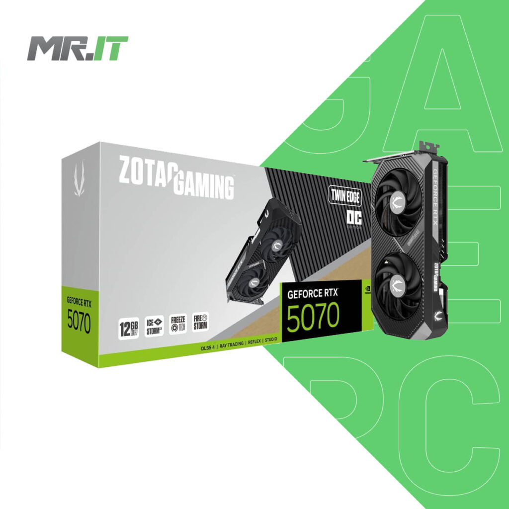 ZOTAC GAMING GeForce RTX 5070 Twin Edge OC 12GB GDDR7 GPU