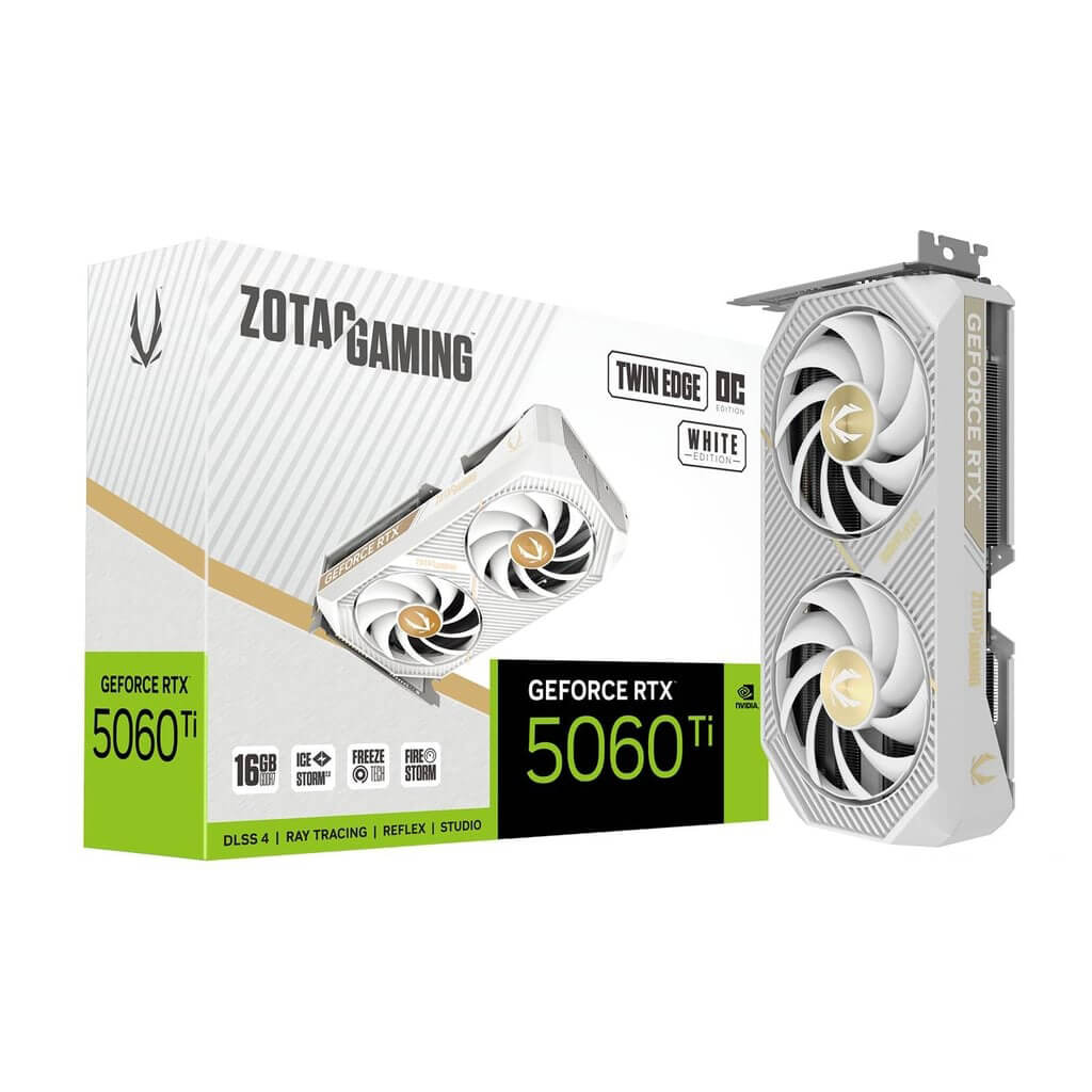 ZOTAC Gaming GeForce RTX 5060 Ti Twin Edge OC White 16GB GDDR7 GPU - Image 8