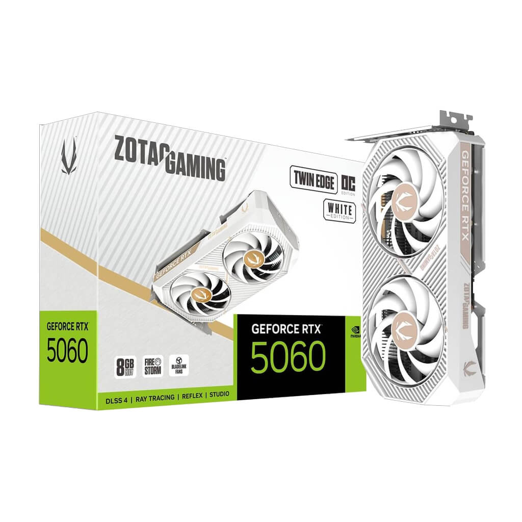 ZOTAC Gaming GeForce RTX 5060 Twin Edge OC White 8GB GDDR7 GPU - Image 9