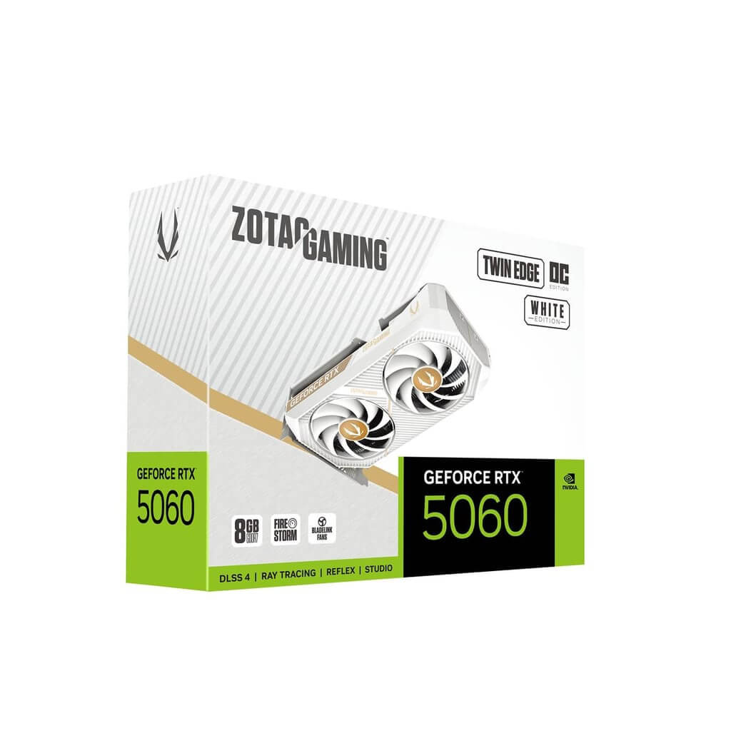ZOTAC Gaming GeForce RTX 5060 Twin Edge OC White 8GB GDDR7 GPU - Image 8
