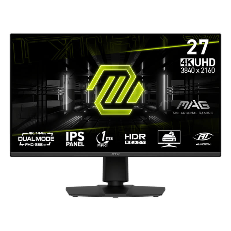 MSI MAG 275UPD E14 Dual Mode Gaming Monitor – 27 inch UHD (3840 x 2160) 144Hz / FHD (1920 x 1080) 244Hz, IPS, 1ms