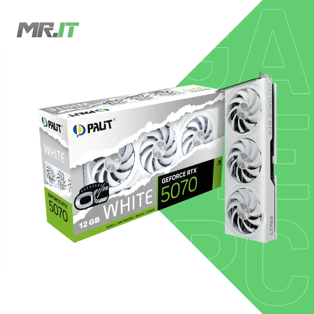 PALIT GeForce RTX™ 5070 White OC 12GB GDDR7 GPU