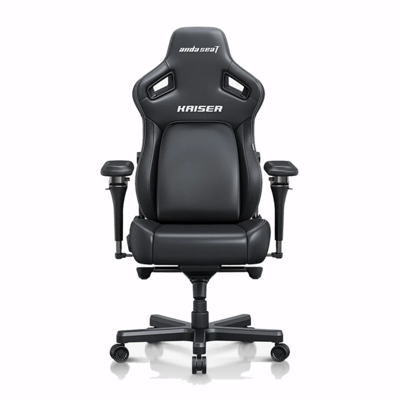 ANDA SEAT Kaiser 4 Series Premium Gaming Chair XL - Premium PVC Leather - Elegant Black