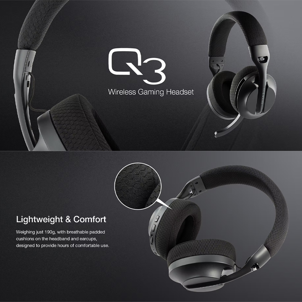 TECWARE Q3 Wireless Gaming Headset Multi-Platform Tri Mode - Image 2