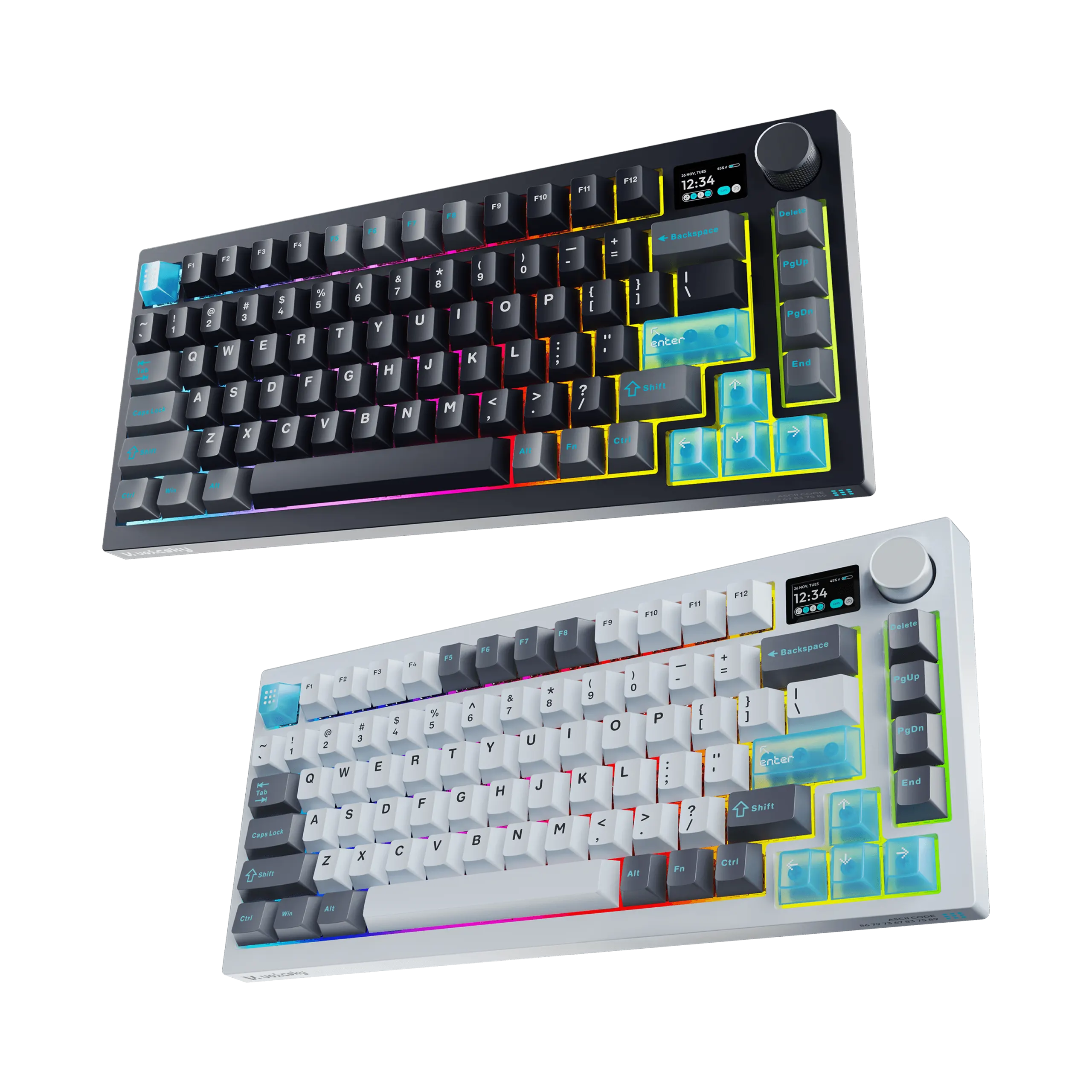 VOICSKY Echo 96 Wireless Mechanical Keyboard With Dynamic Screen - VOICSKY TONE - Silent & Linear Switches | VOICSKY CLOUDY - Bouncy & Tactile Switches - Image 2