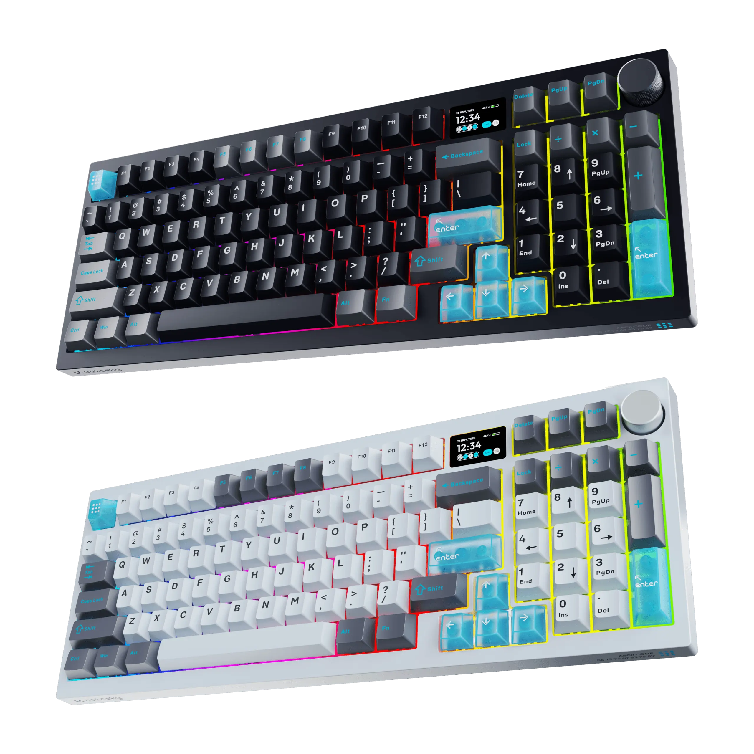 VOICSKY Echo 96 Wireless Mechanical Keyboard With Dynamic Screen - VOICSKY TONE - Silent & Linear Switches | VOICSKY CLOUDY - Bouncy & Tactile Switches - Image 2