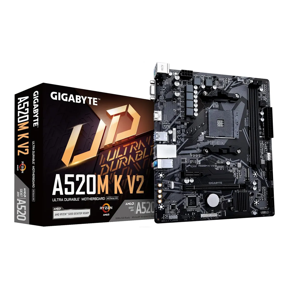 GIGABYTE A520M K V2 DDR4 MATX Motherboard