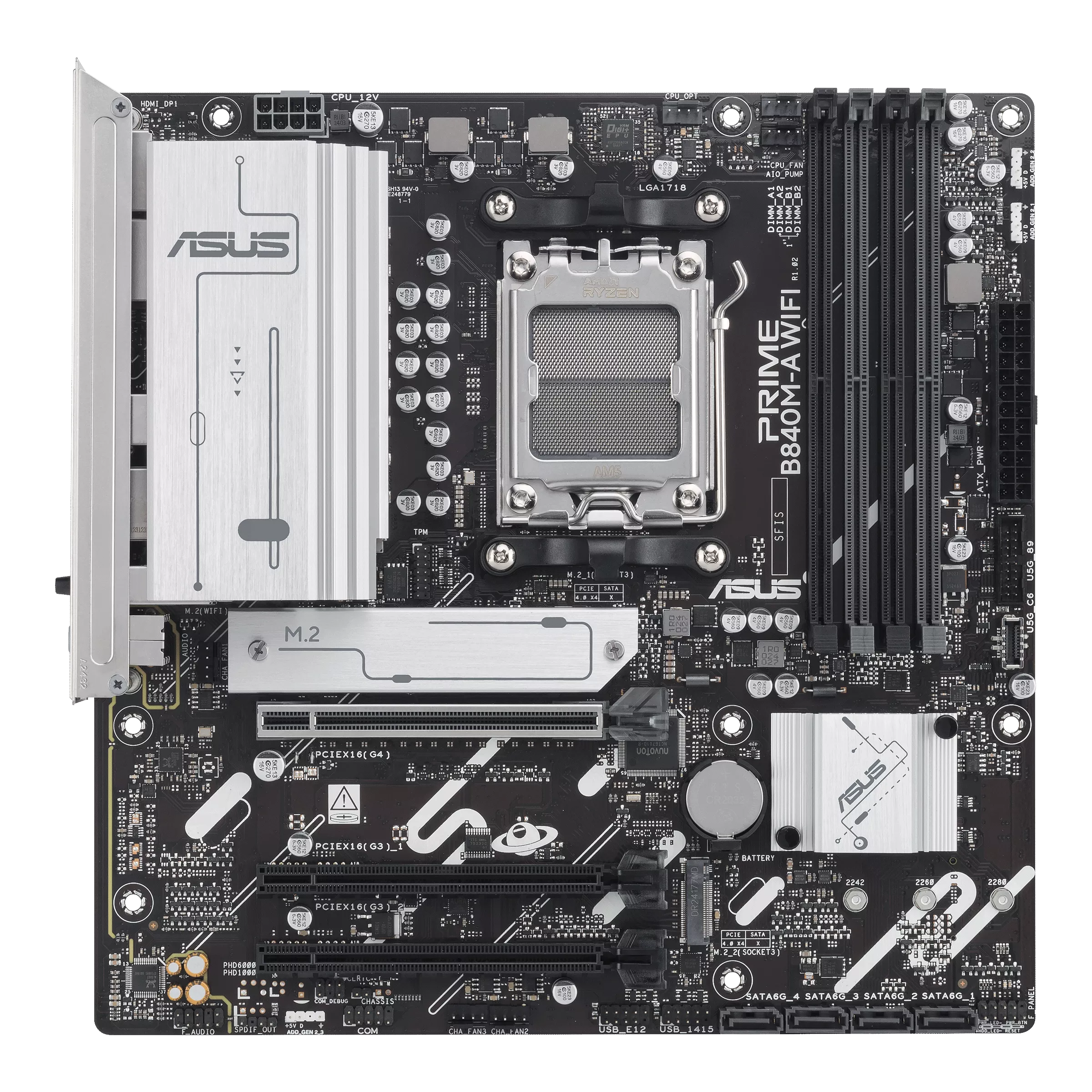 ASUS PRIME B840M-A WIFI MATX Motherboard - Image 2