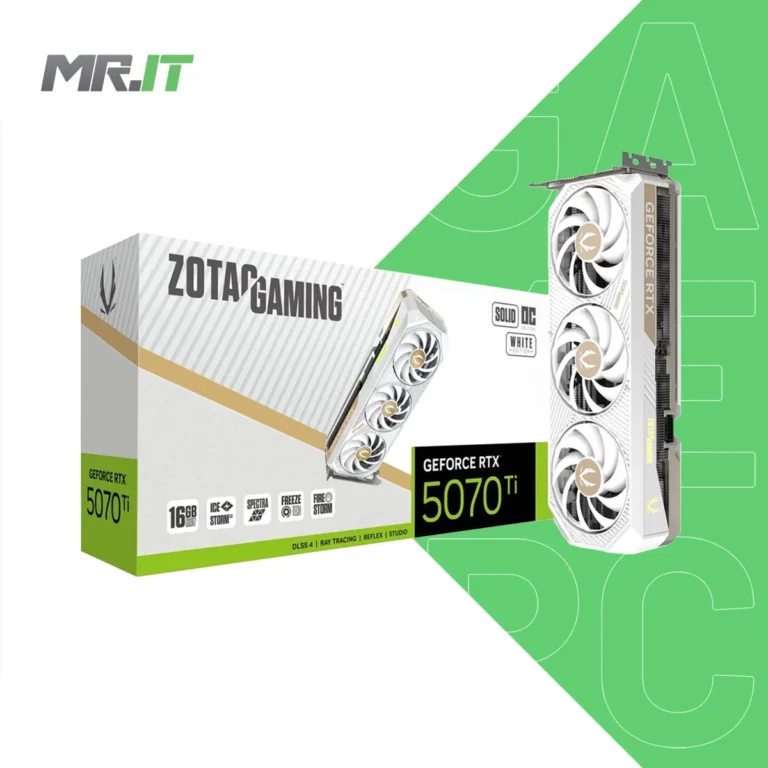 ZOTAC Gaming GeForce RTX 5070 Ti SOLID CORE OC White 16GB GDDR7 GPU