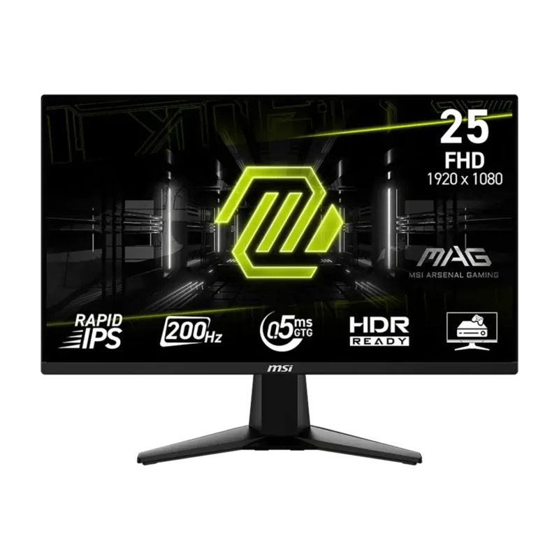 MSI MAG 255F E20 Gaming Monitor – 25 inch FHD (1920 x 1080), Rapid IPS, 200Hz, 0.5ms